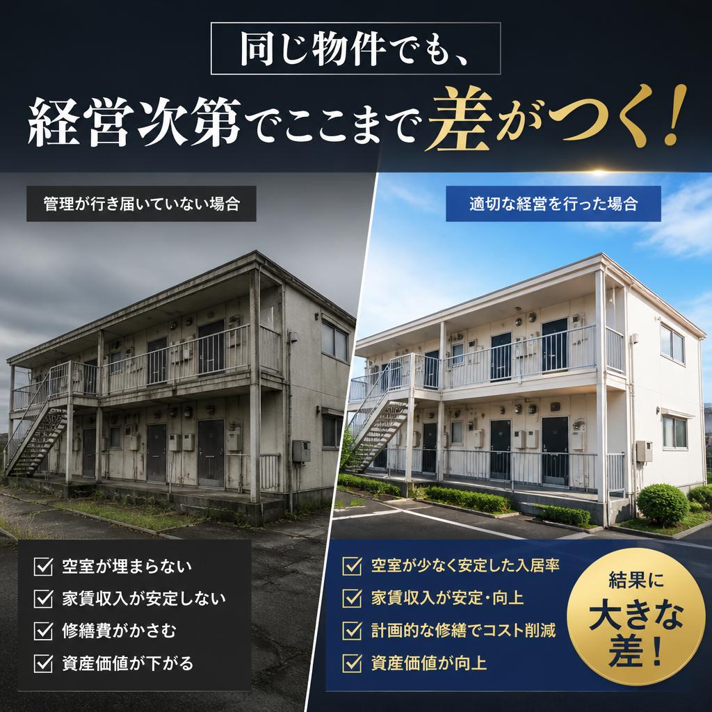 同じ物件でも、経営次第でここまで差がつく！