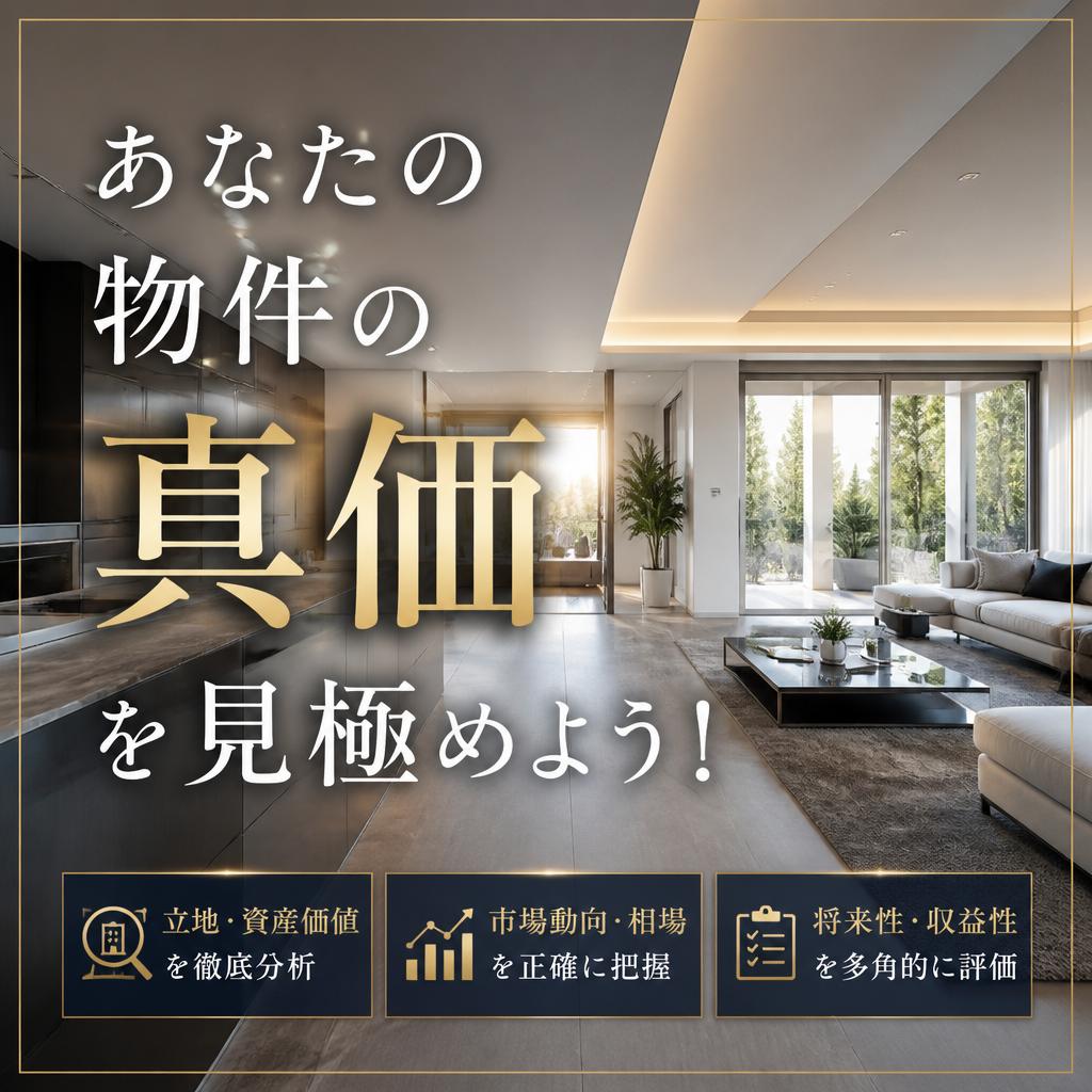 あなたの物件の真価を見極めよう！