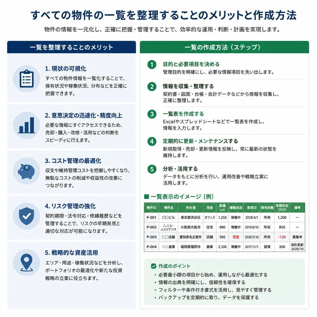 4. 物件リストの作成
